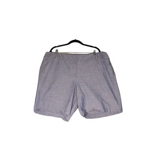 Talbots The Perfect Short Bermuda Shorts Womens 20W Blue Pockets Relaxed